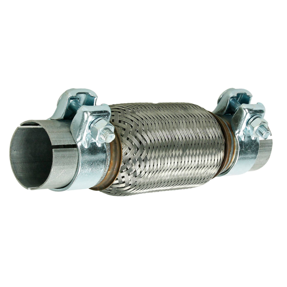 Flexibles Verbindungselement aus Metall mit zwei Enden.
