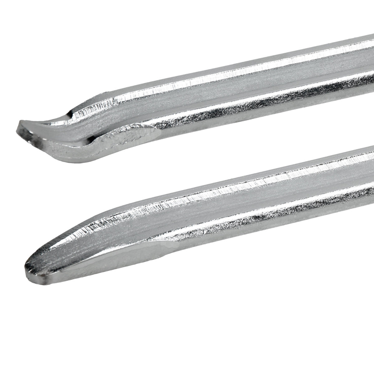 Two metal screwdrivers with different tips.