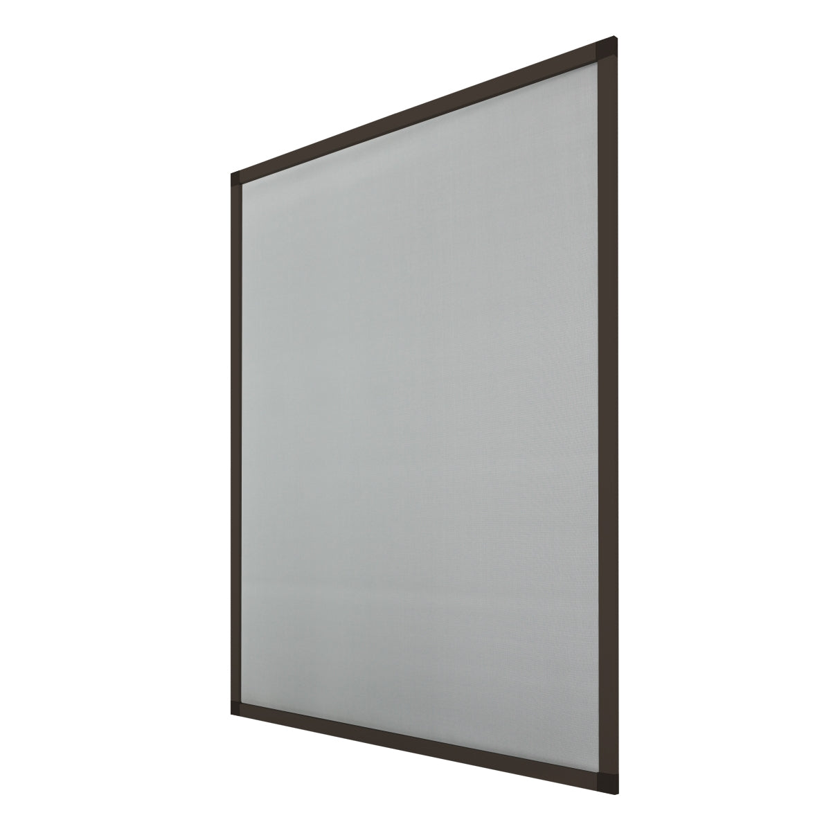Un panel rectangular gris con un marco marrón.