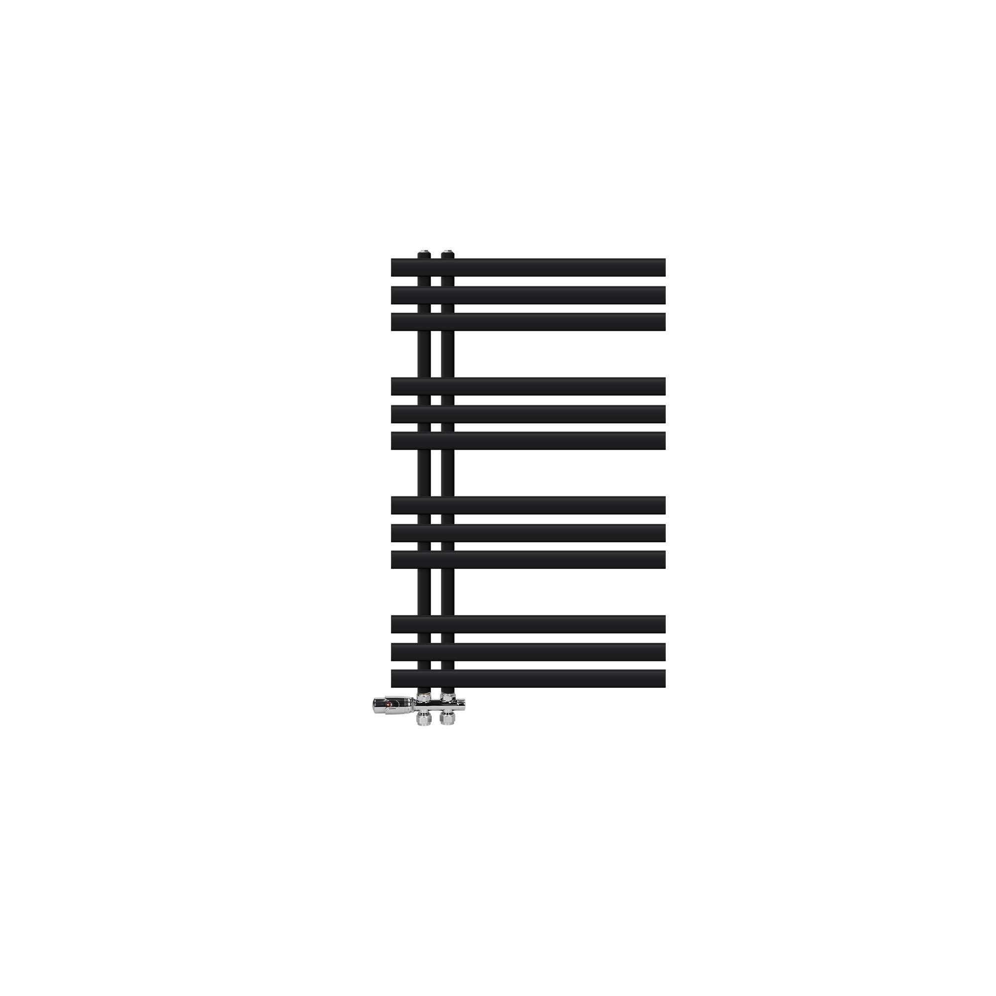 Radiator Iron EM in black, 600x1000 mm, on a white background.
