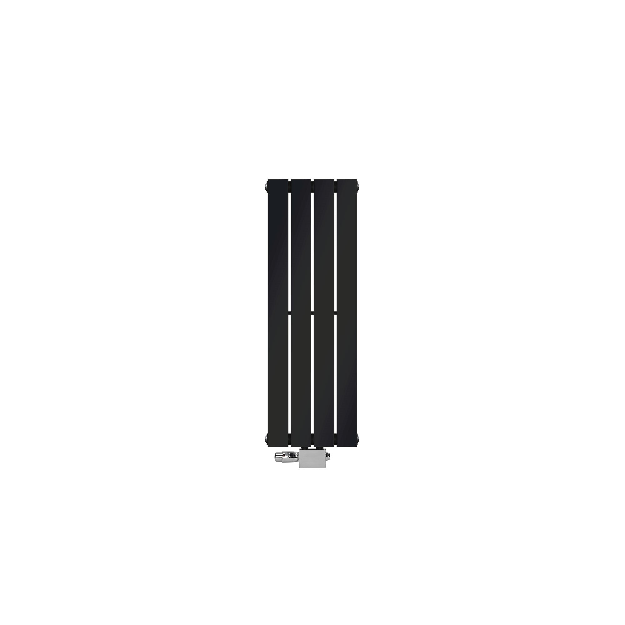 Black heating panel against a neutral background.