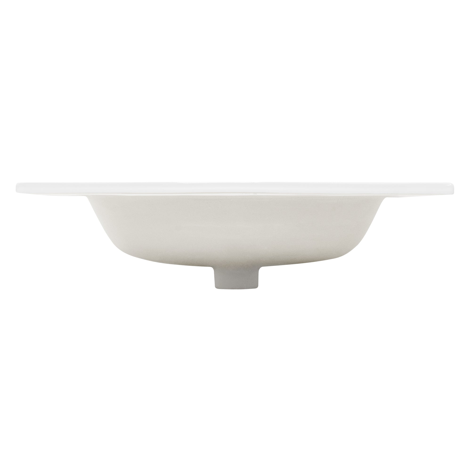 Assiette blanche plate avec un petit pied au centre.