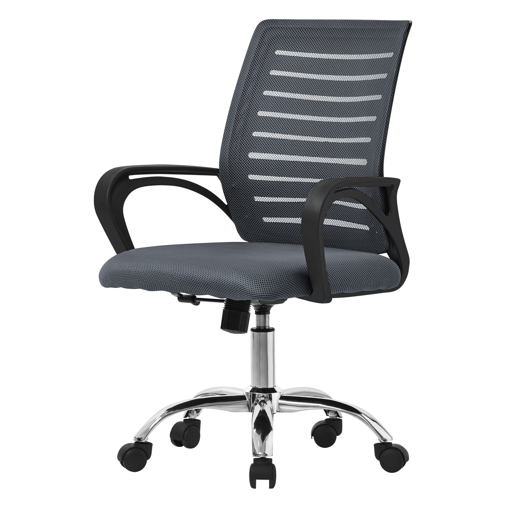 Ergonomischer Bürostuhl mit Netzrücken und Armlehnen.