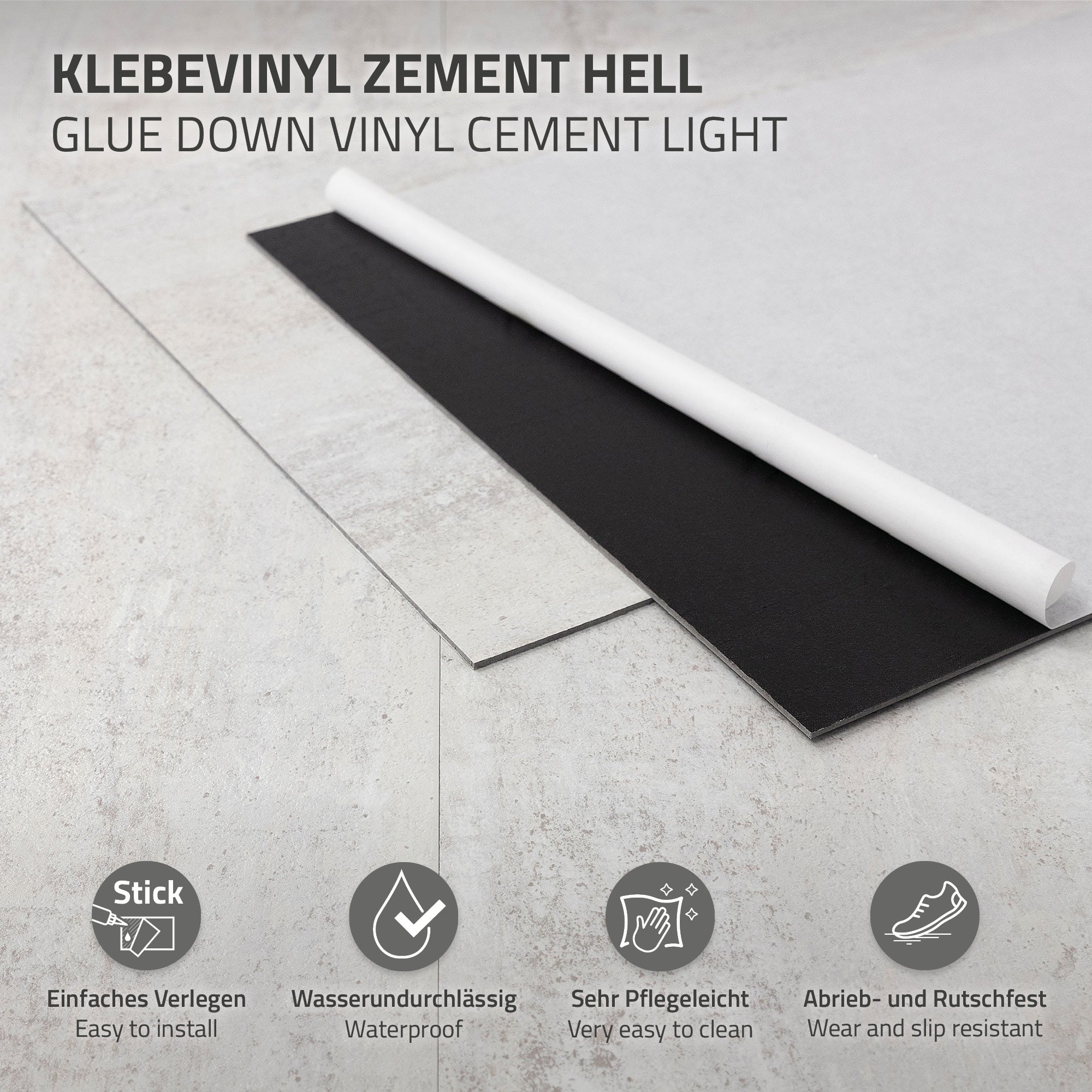 Zwei Vinylplatten, eine hell und eine dunkler, auf einem hellen Untergrund.