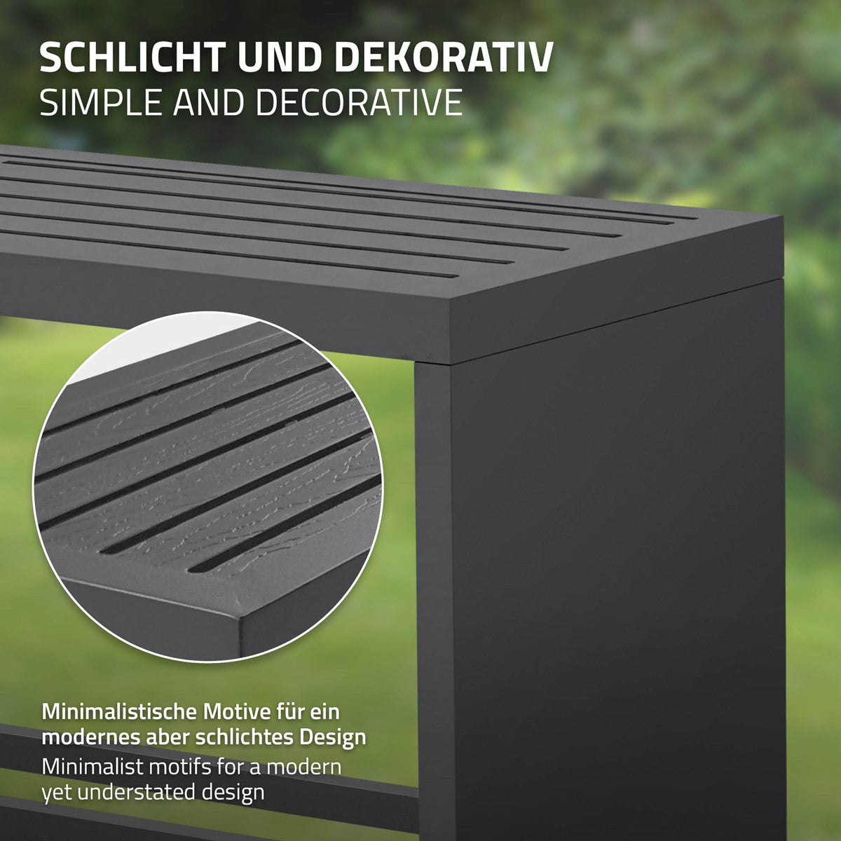Detailansicht eines minimalistischen Holzregals.