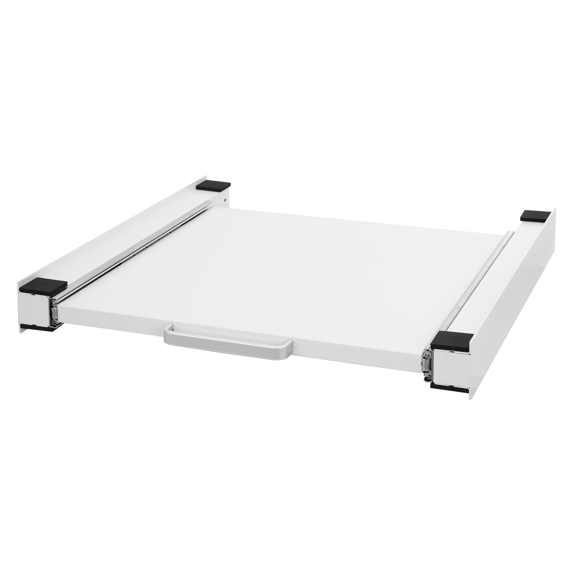 Witte lade-inzet, gesloten, met handvat.