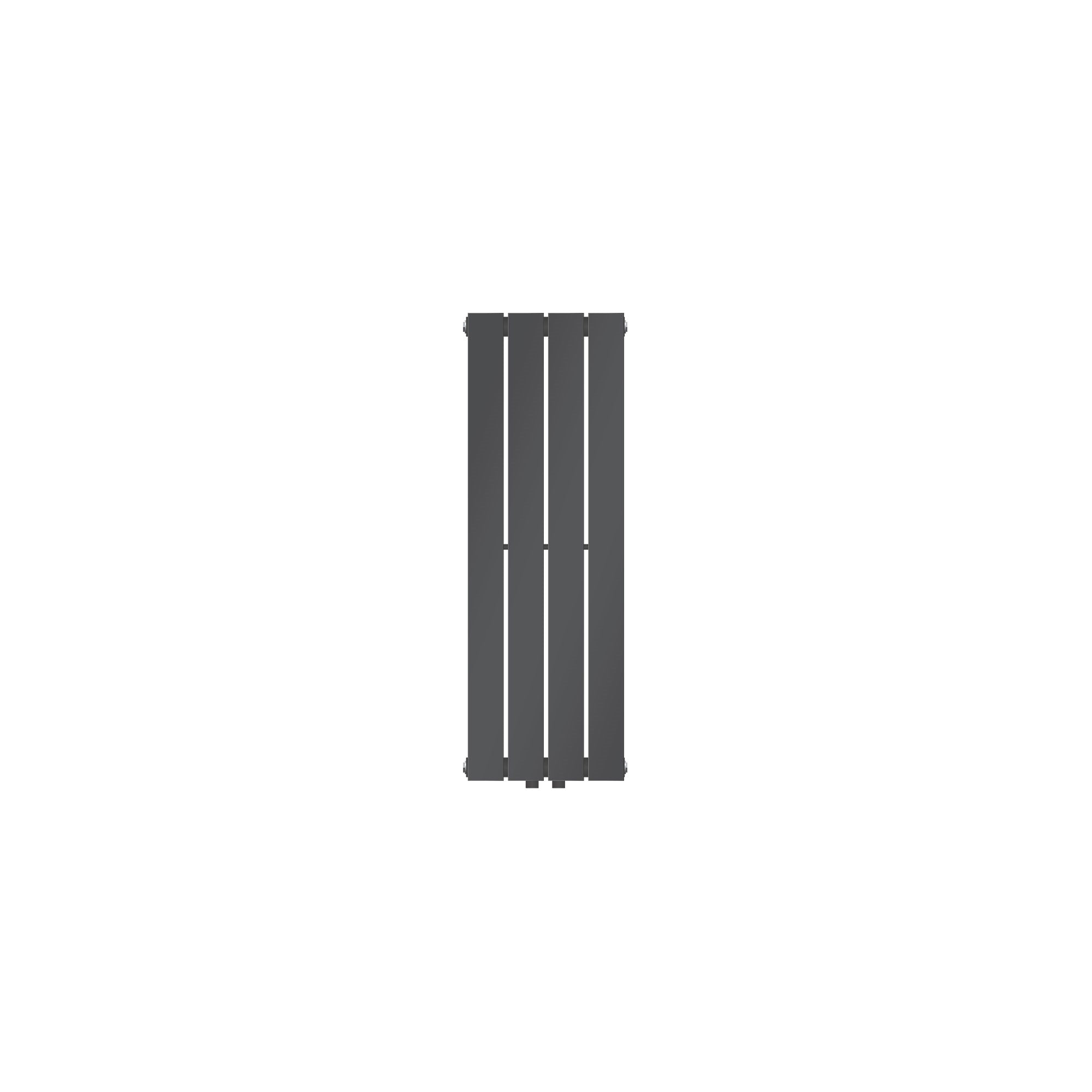 Panneau de chauffage anthracite sans arrière-plan.