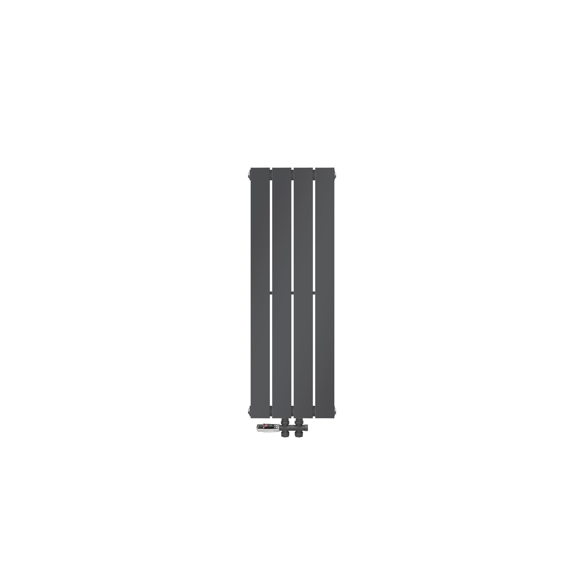 Dark gray heating panel against a neutral background.