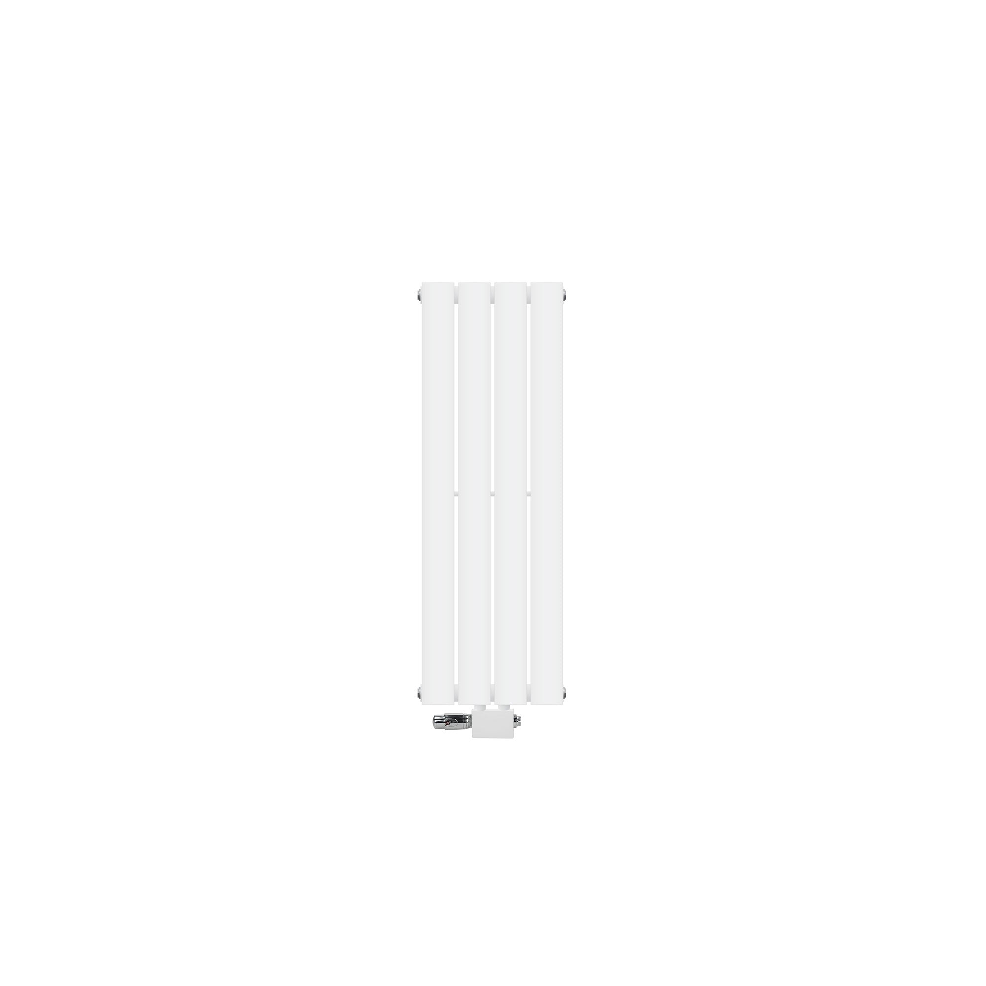 A horizontal heating panel in white on a white background.