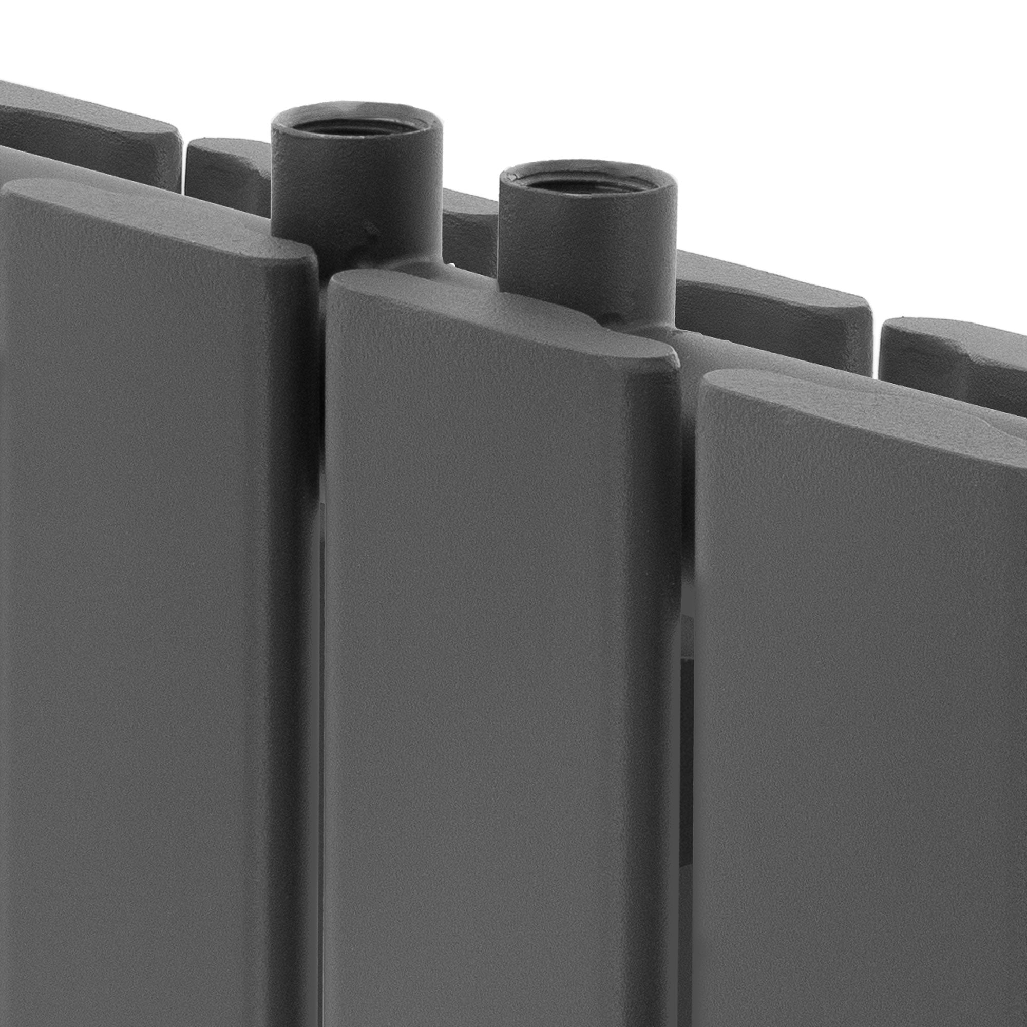 Detail view of an anthracite heating panel.