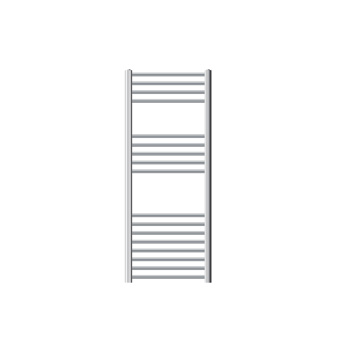 A vertical towel warmer with fewer horizontal bars in chrome finish.