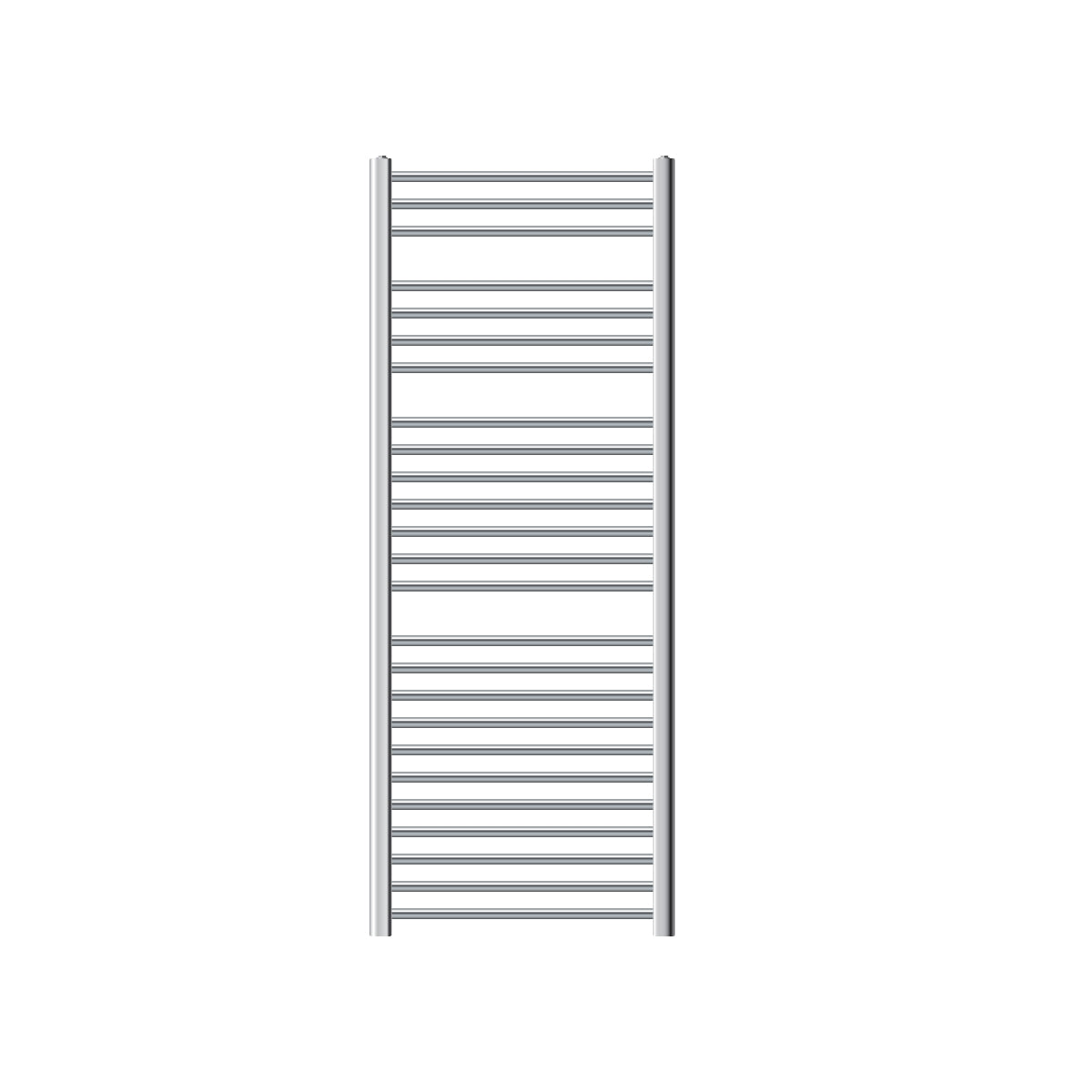Single towel radiator in chrome, 60x150 cm.