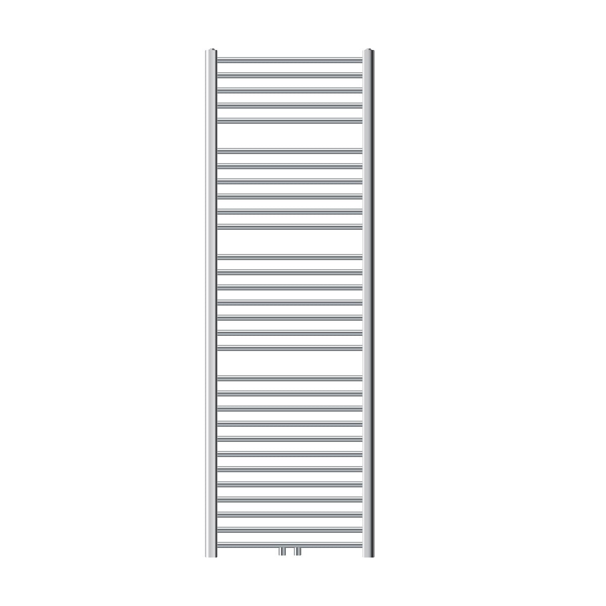 Scaldasalviette lineare in cromo, 60 x 180 cm.