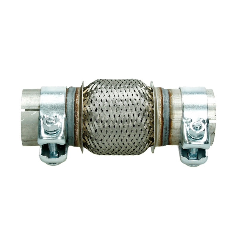 Nahaufnahme eines flexiblen Verbindungselements aus Metall.