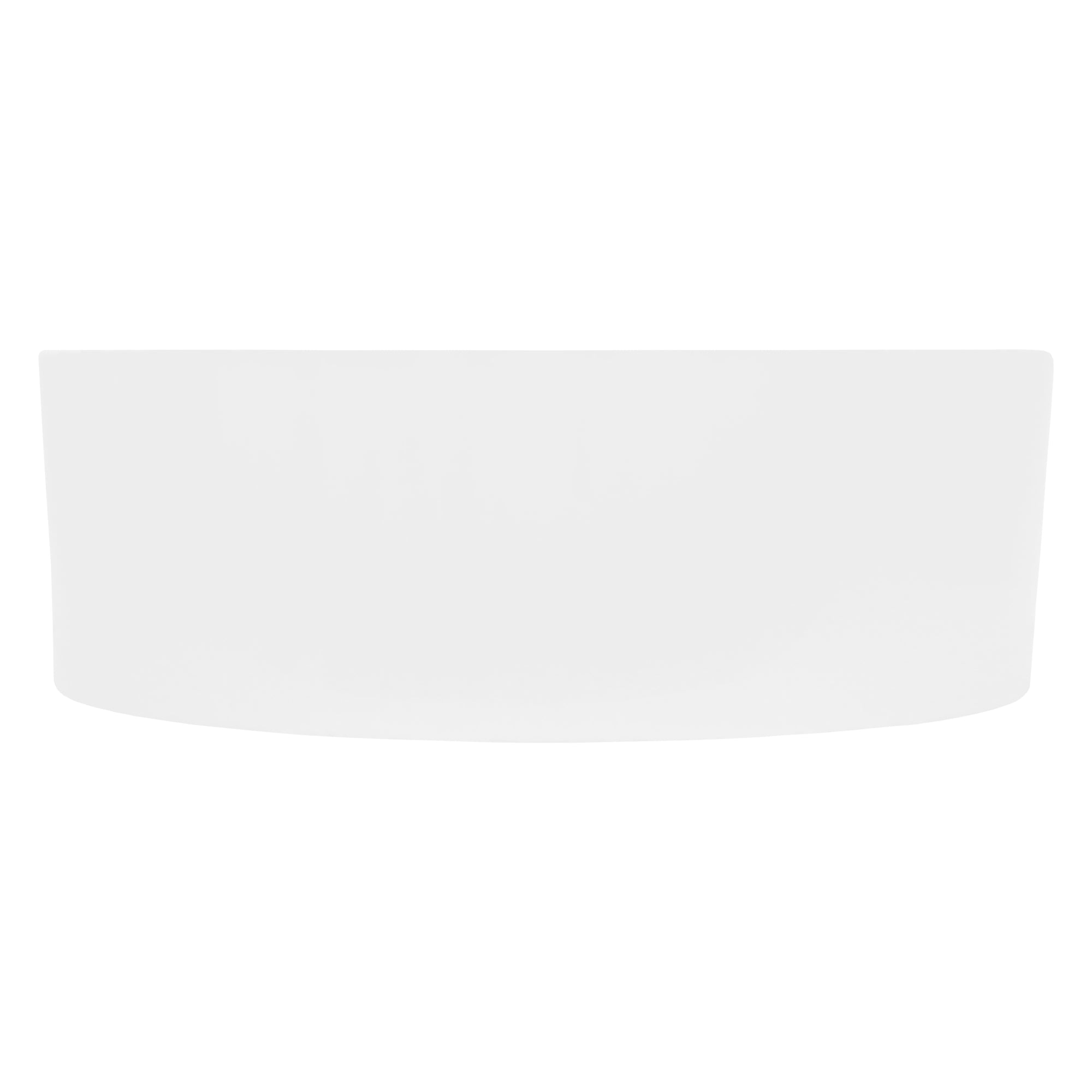 White, round sink rim on a light background.