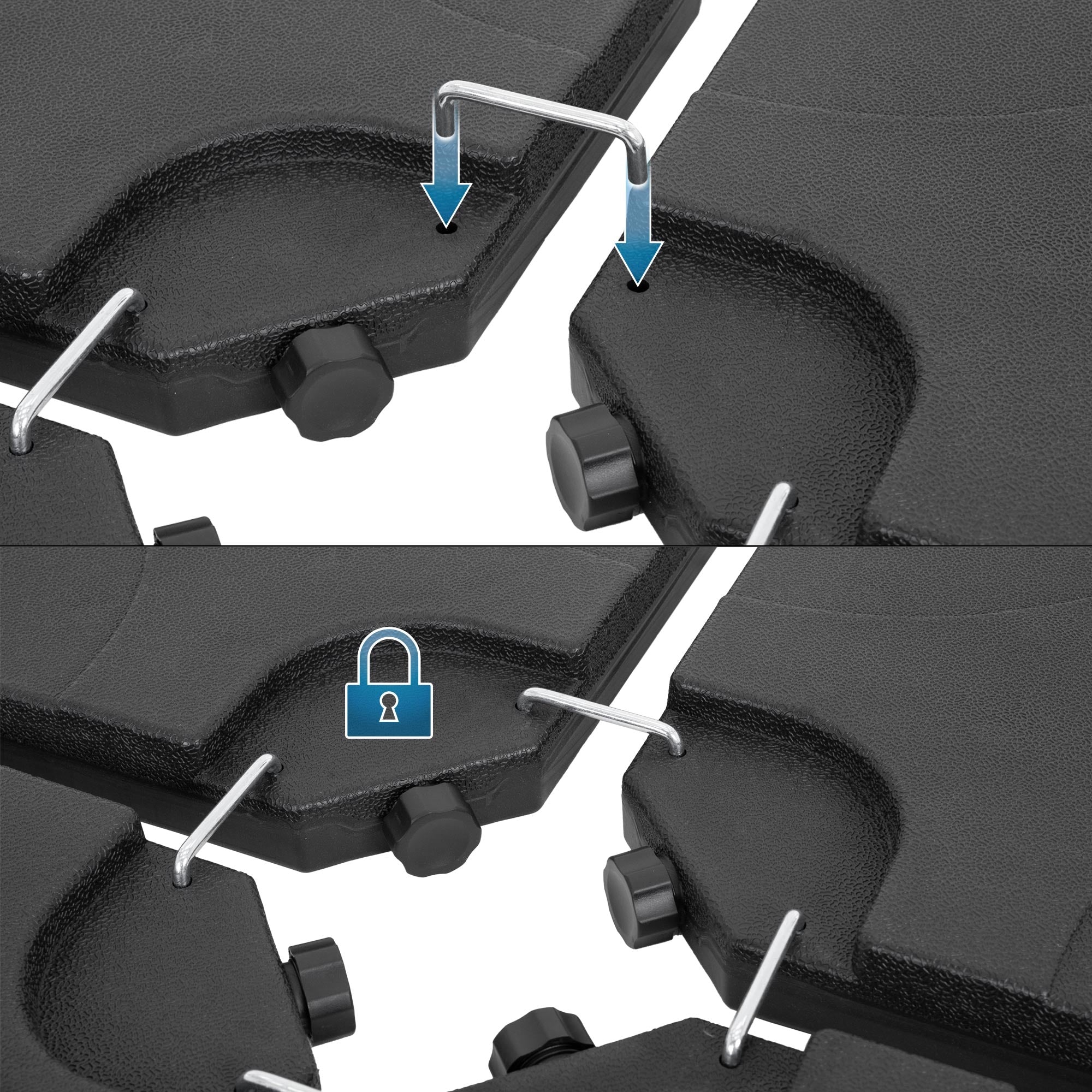 Images de panneaux de douche avec des instructions de montage et de sécurité.