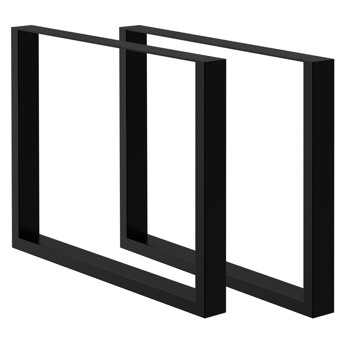 Two black rectangular frames, one above the other.