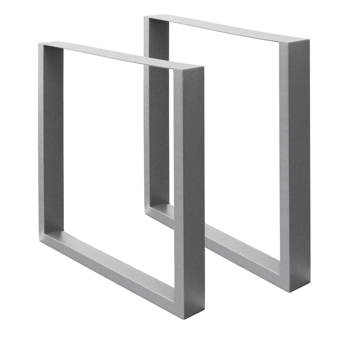 Two gray frames in L-shape, arranged side by side.