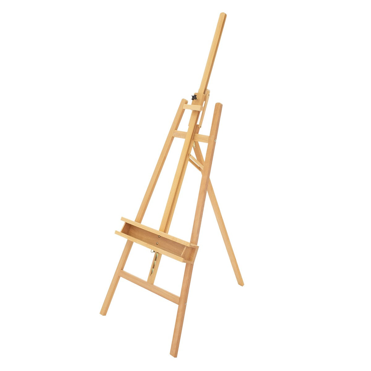 Caballete de madera, vertical, con soporte ajustable