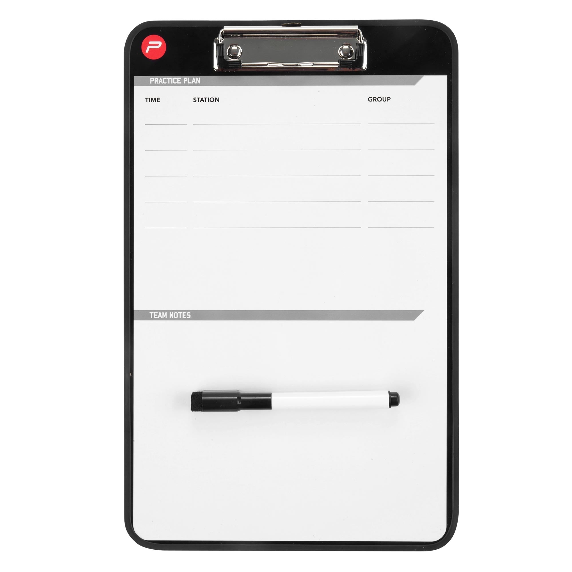 Clipboard vide avec de la place pour des notes et un stylo.