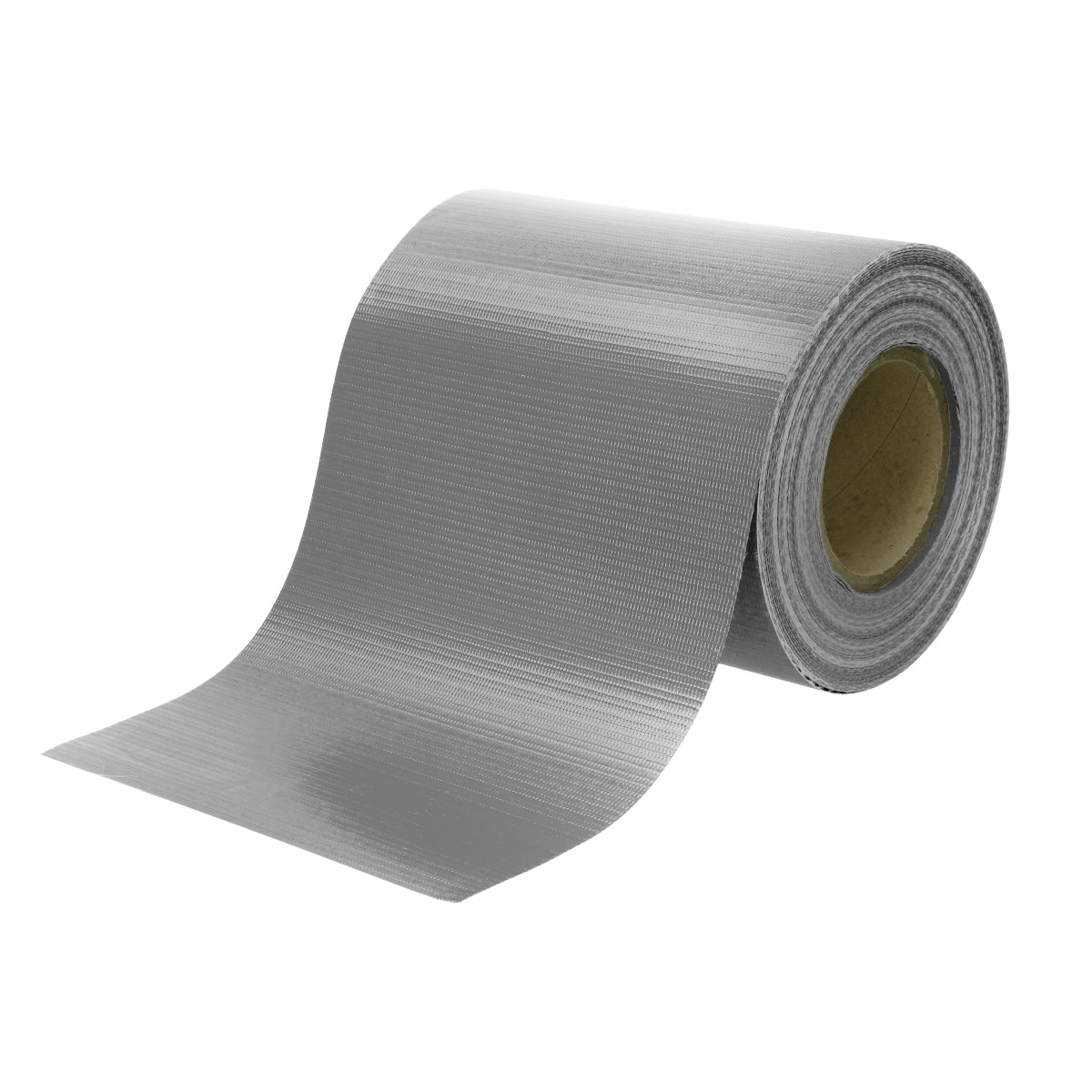 Rolle mit grauem, strukturiertem Material auf einem weißen Hintergrund.