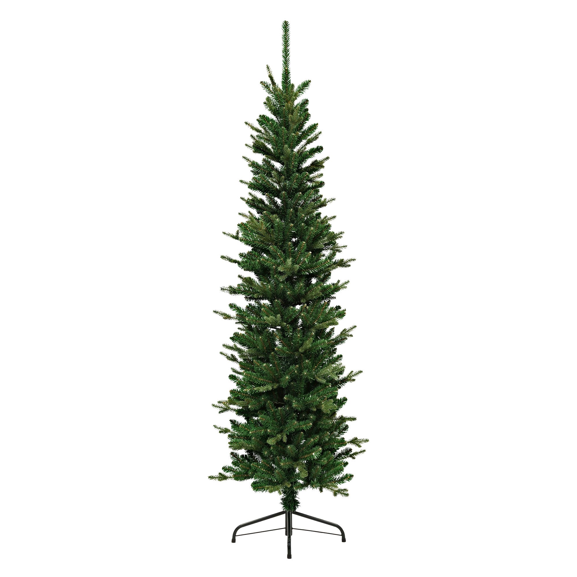 Künstlicher Weihnachtsbaum, 180 cm hoch, mit Ständer, grün.