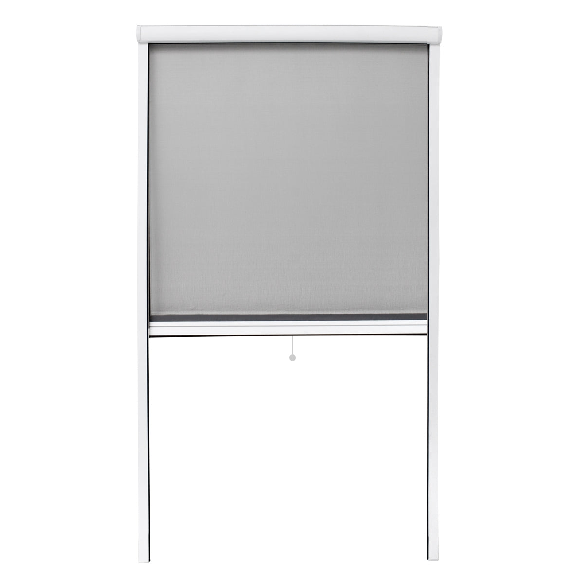 Rollers in gray color, mounted on a white frame.