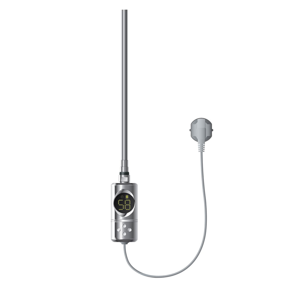 Ein digitales Messgerät mit einem langen Sensor und einem Kabel.