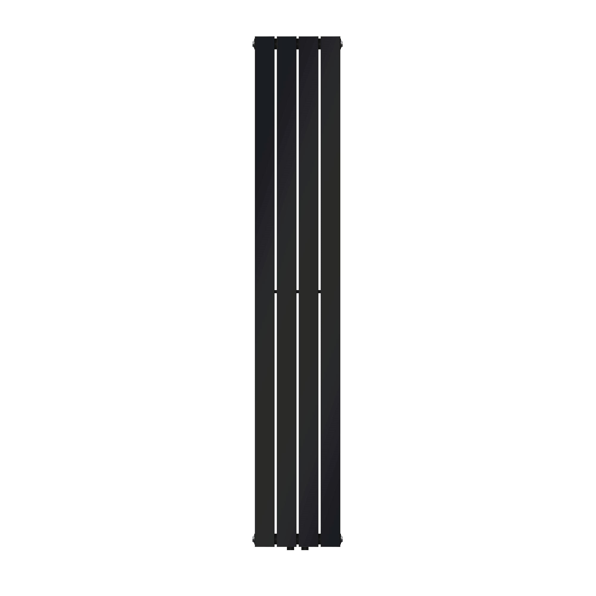 Black heating panel against a white background.