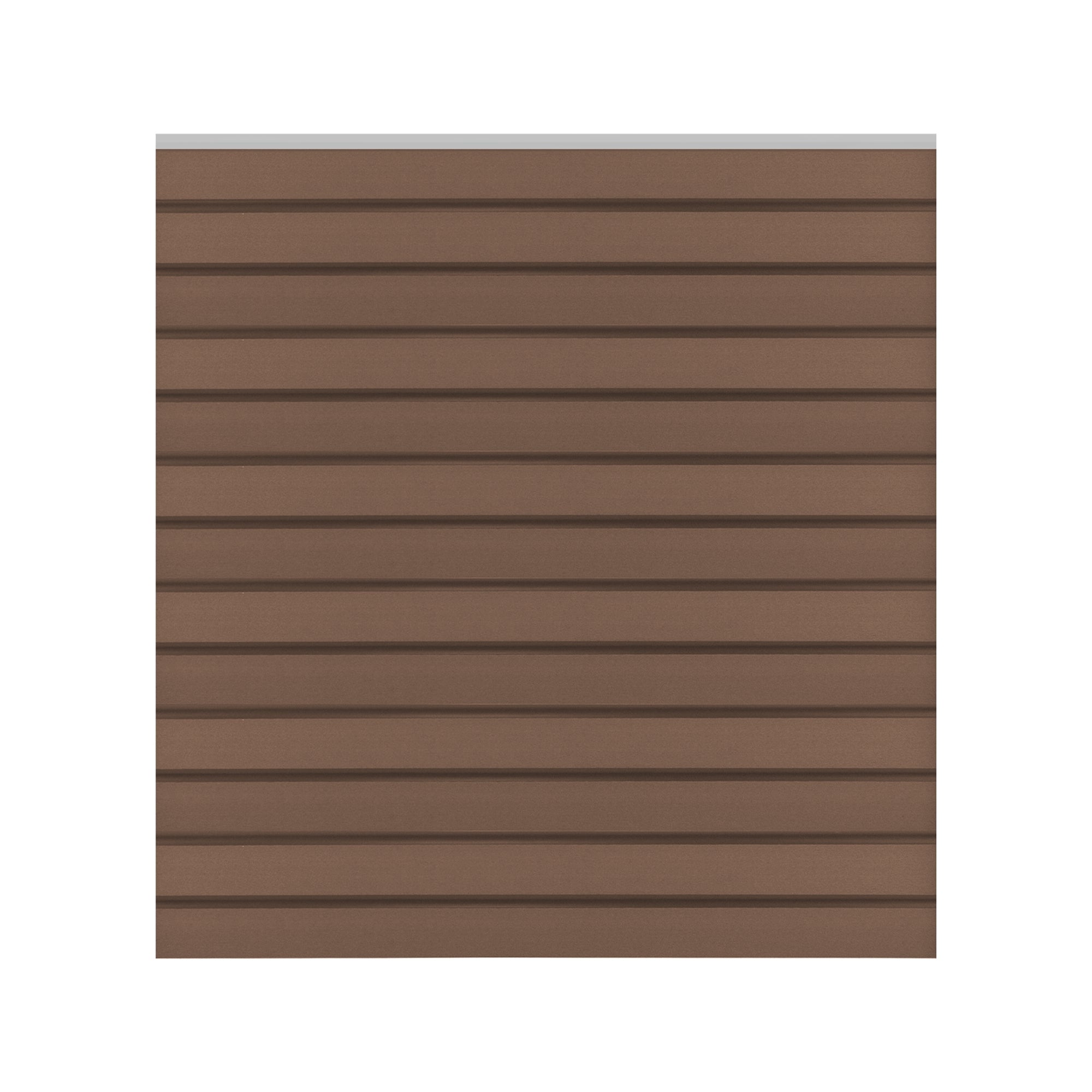 Braune Wand mit horizontalen Streifen.