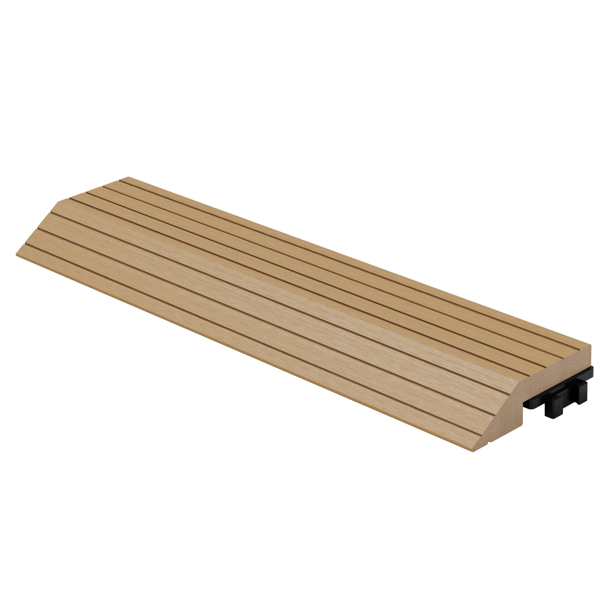 Holzbrett mit Rillen, geeignet für Möbel oder Bauprojekte.