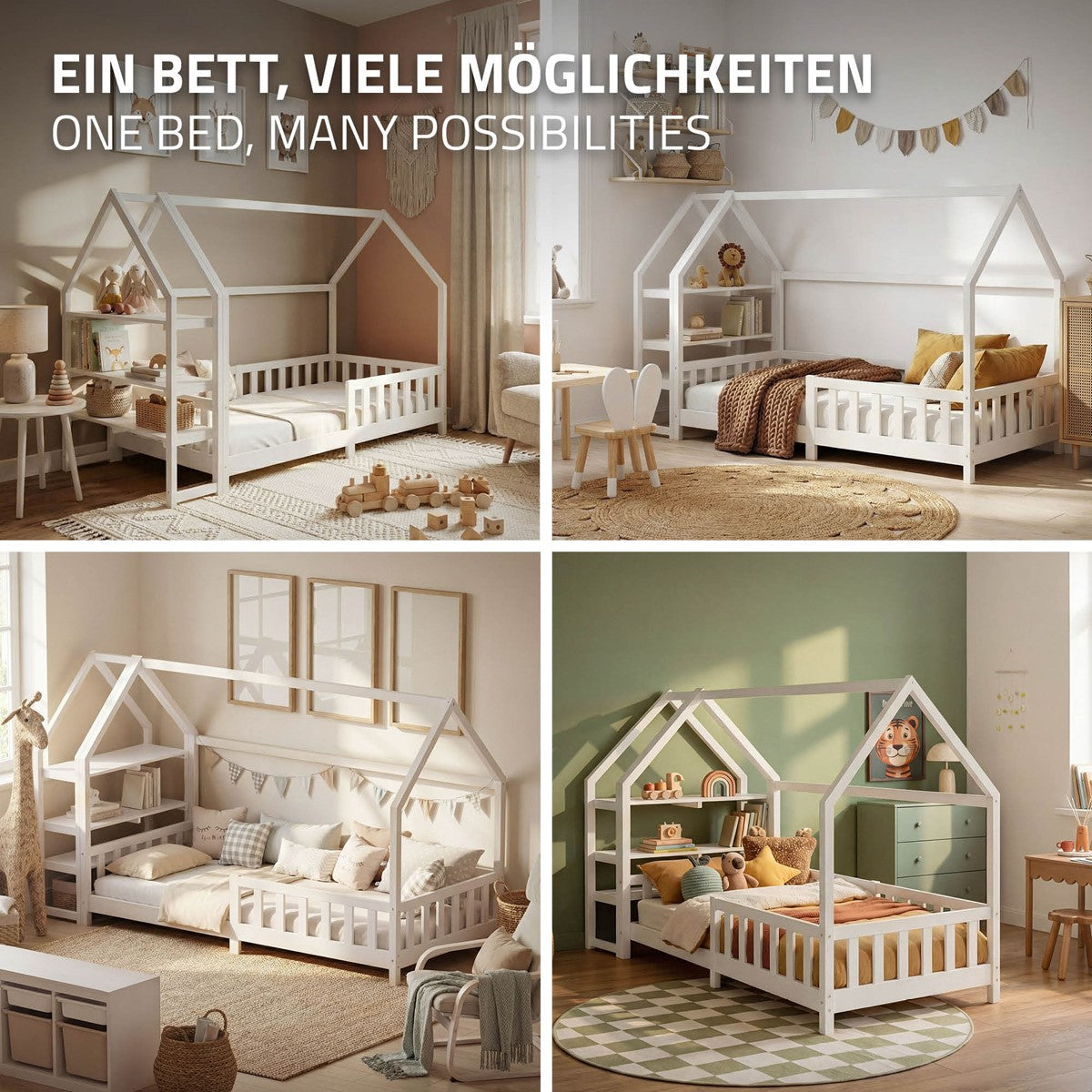 Graphic showing different bed options.