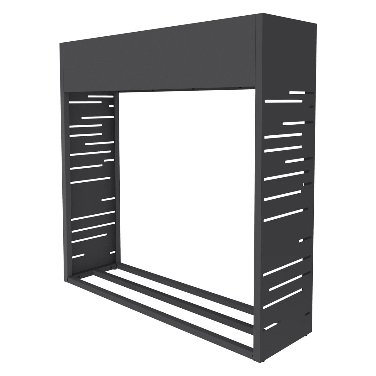 Leere Holzlagerung mit einem modernen Design.