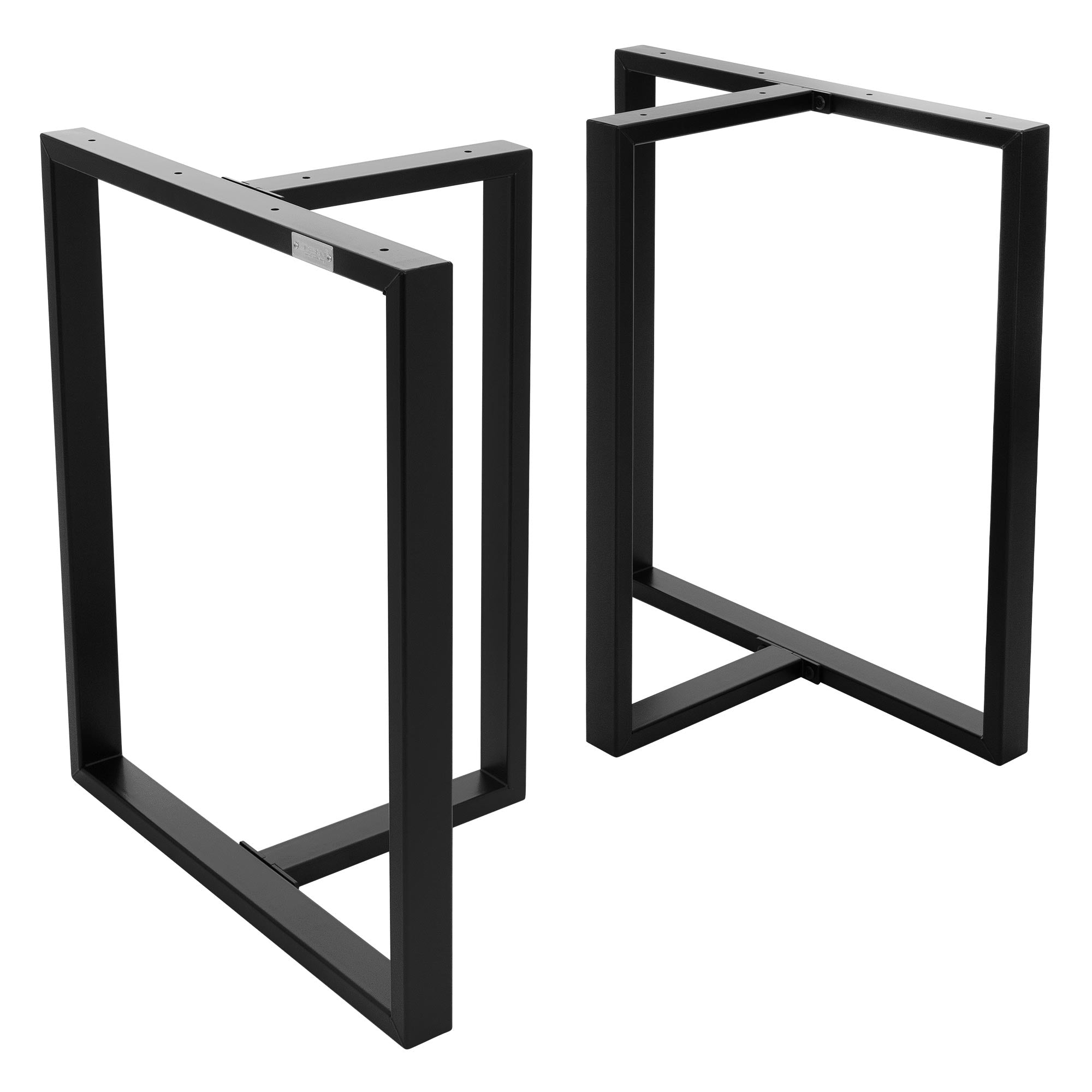Dvé černých stolních rámů v jasném, moderním designu.