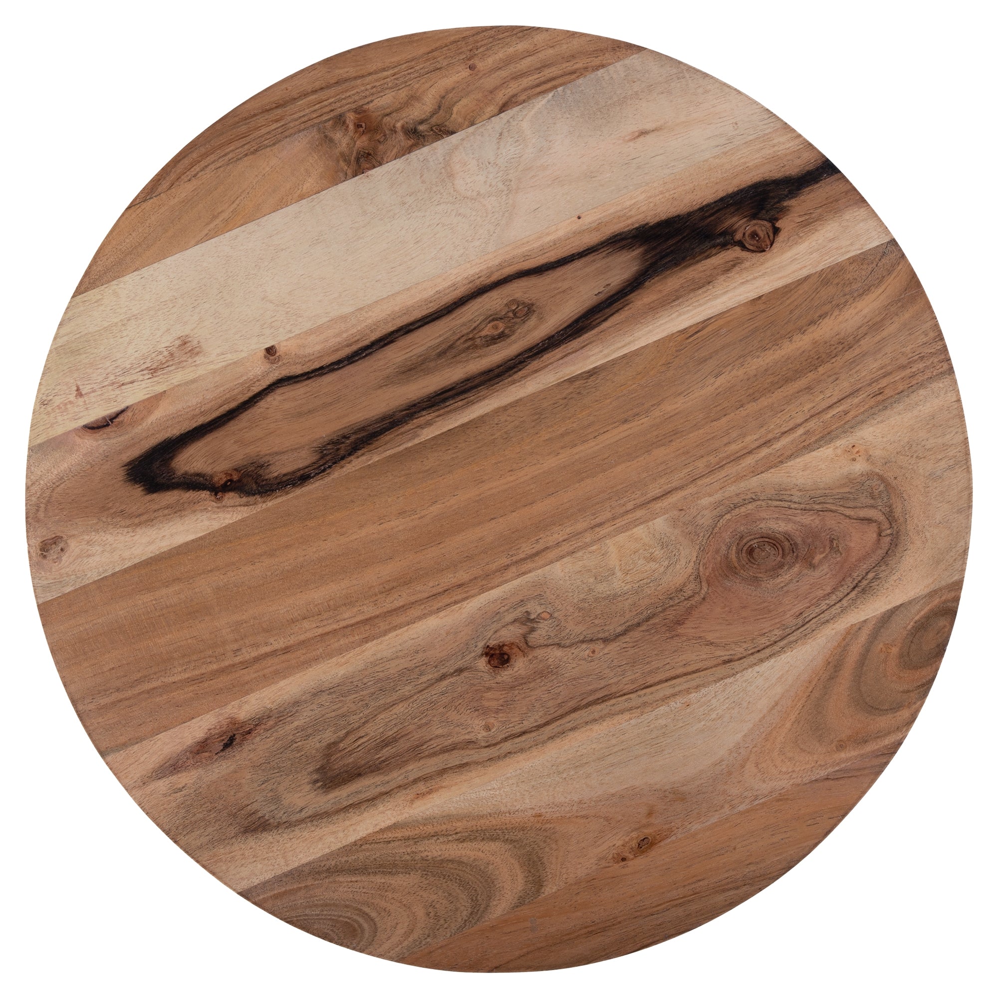 Holzplatte mit sichtbaren Maserungen und Mustern.